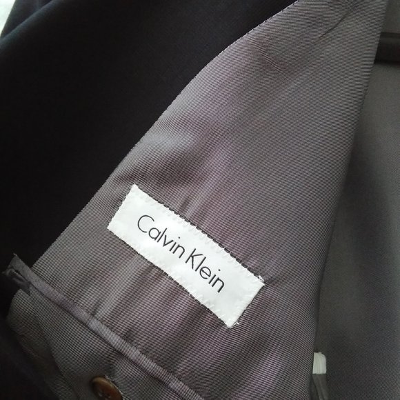 NWT Calvin Klein 3- Button 100% Wool Jacket Size 42L - Picture 12 of 16